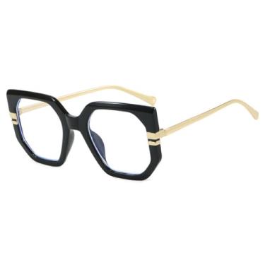 Imagem de Óculos de Sol Femininos e Masculinos com Armação Grande em Metal Gradiente e Proteção UV400 para Esportes ao Ar Livre, Corrida e Ciclismo, nas Cores Dourado, Preto e Transparente.