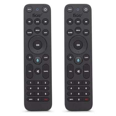 Imagem de Pacote com 2 controles remotos de voz de substituição para Verizon FiOS TV – Compatível com MG3-R32140B e VRC4100 BLE – Controle remoto inteligente tudo-em-um