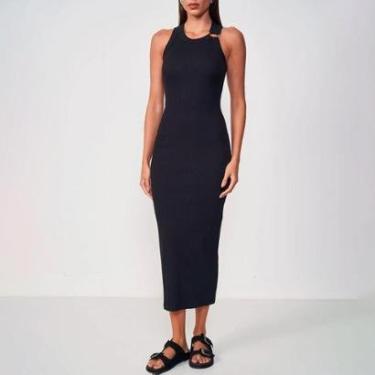 Imagem de Vestido Super Mid Colcci Canelada Feminino-Feminino