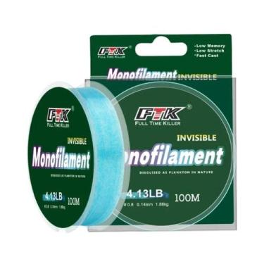 Imagem de Linha De Pesca Fluorocarbono Super Forte Invisível 100m 300m 500m Com 