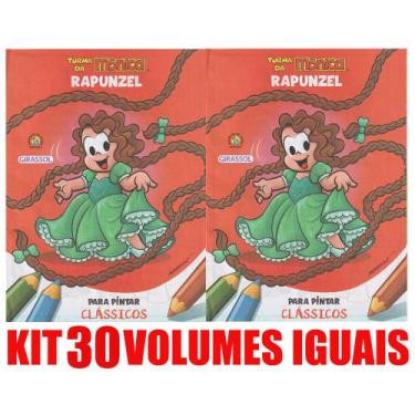Imagem de Rapunzel Livro Para Pintar Kit C/30 Lembrancinha - Girassol