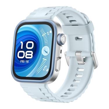 Imagem de Smartwatch, HUAWEI WATCH FIT 4 Pro, Esportes ao Ar Livre de Nível Profissional, Vidro de Safira e Titânio, Mapa de Campos de Golfe, Compatível com iOS e Android, Azul