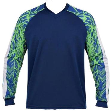 Imagem de Camisa Goleiro Napoli Com Espuma No Cotovelo Adulto-Unissex