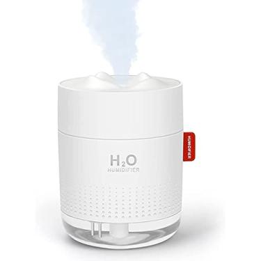Imagem de Umidificador 500ml Nebulizador Frio Silencioso com Luz Noturna de Mesa USB Desligamento Automático Sem Água para Casa Quarto Bebê Escritório Viagem