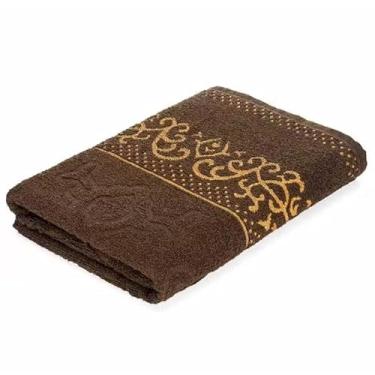 Imagem de Kit 2 Toalhas de Banho Extra Grande 100% Algodão Super Absorventes Macias para Uso Diário e Conforto Pós-Banho (Marrom,1 Unidade)