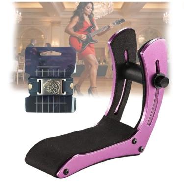 Imagem de Suporte Para Guitarra EléTrica Com Pernas De Apoio,Suporte ErgonôMico Para Guitarra EléTrica Com Abafador De Cordas Para Guitarristas