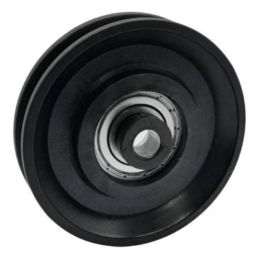 Imagem de Kit 3 Roldanas Com Rolamento 90Mm Para Aparelhos Academia