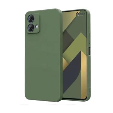 Imagem de Capa Premium Moto G84 com Proteção de Câmera – Silicone Macio Antiderrapante (Verde Militar)