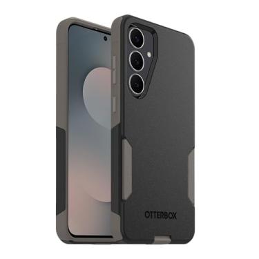 Imagem de OtterBox Capa para Samsung Galaxy S25 FE (apenas) - Série Commuter - Caju meia-noite (preto e cinza) - fina e resistente - adequada para bolso - com proteção de porta