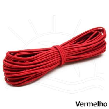Imagem de Elástico Roliço Colorido nº 15 (2,8mm) - 10 metros - São José, Vermelh