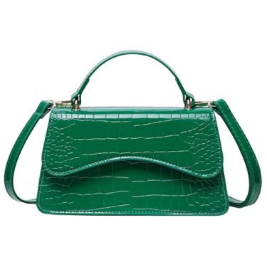 Imagem de MyDearie Mini bolsa feminina moderna pequena bolsa transversal bolsa casual para mulheres, nº 2 verde profundo, Mini bolsa