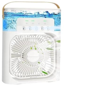 Imagem de Ventilador Refrigerador Ar Condicionado Umidificador Portátil Reservatório De Água