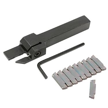 Imagem de aqxreight MGEHR1212-3 Torno - Suporte de Ferramenta de Corte de Ranhura + Lâminas de Inserção MGMN300 + Aparência de Chave Boa Eficiência de Dureza Alto Calor e Vida útil. Dureza Vida.