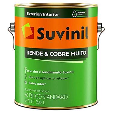 Imagem de Tinta Acrílica Rende e Cobre Muito Suvinil 3,6 Litros Vermelho Cardinal