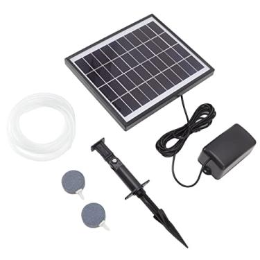 Imagem de KIMISS Bomba de Oxigênio Solar 10V 6W Gerador de Oxigênio Leve e à Prova de Choque para Tanques de Peixes, Aquários e Piscinas - Bomba de Ar Movida a Energia Solar para Aeração Aprimorada