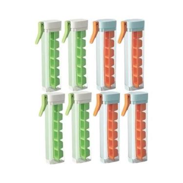 Imagem de Forma Portátil De Gelo Em Cubos De Grau Alimentício, Mini Bandejas De 