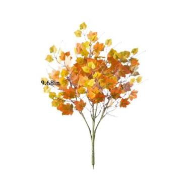 Imagem de Árvore Artificial De Bordo De 40-60cm Com Folhas Falsas De Outono, Pla