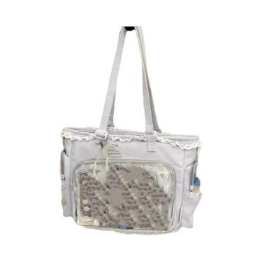 Imagem de Bolsa Transversal Feminina Grande Estilo Itabag Japonesa Com Estampa D