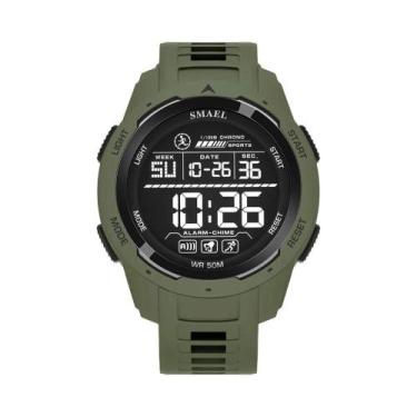 Imagem de Relógio Esportivo Digital Masculino À Prova D'água SMAEL Com Mostrador