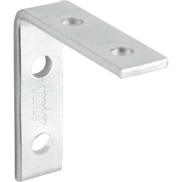 Imagem de Cantoneira Para Cortina, 4 Cm X 4 Cm, Zincada, Com 4 Peças, Vonder Ostenvonder