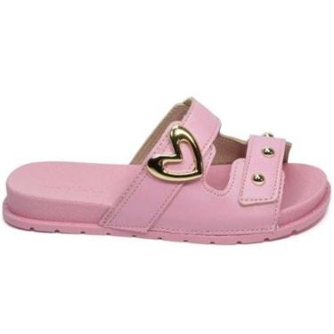Imagem de Chinelo Slide Infantil Molekinha Coração Menina 2341.127-Feminino
