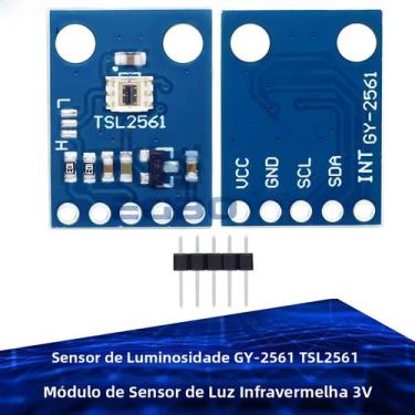 Imagem de Módulo Sensor De Luminosidade De Luz Infravermelha TSL2561 Para Arduin