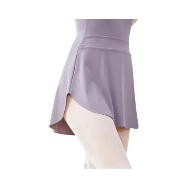 Imagem de Saia De Balé Preta Para Mulheres Com Fenda Lateral, Vestuário De Dança