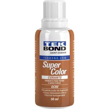 Imagem de Corante Líquido Para Tinta a Base D'água, Ocre, 50 ml, Tekbond