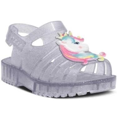 Imagem de Sandália Rasteira Unicórnio Nº 19 Ao 26 Infantil Menina 12.69-Feminino