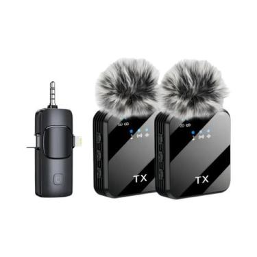 Imagem de Microfone Lavalier Sem Fio 2025 Com Redução De Ruído, Clip-on Para Gra