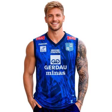 Imagem de Camisa de Vôlei Gerdau Minas 2026 Treino Masculina-Masculino