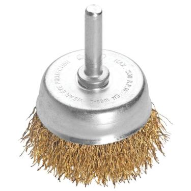 Imagem de Escova Tipo Copo Arame Ondulado Com Haste 2x1/4'' Tramontina Pro Tramontina