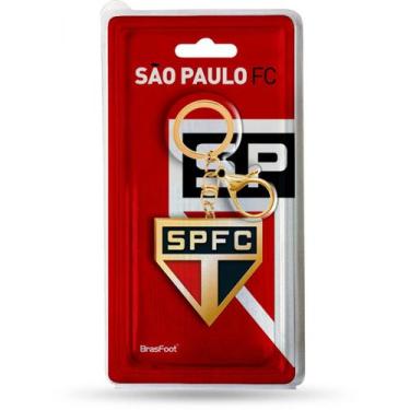 Imagem de Chaveiros Metal Escudos Futebol Times Brasileiros Brasfoot Cor:São Pau