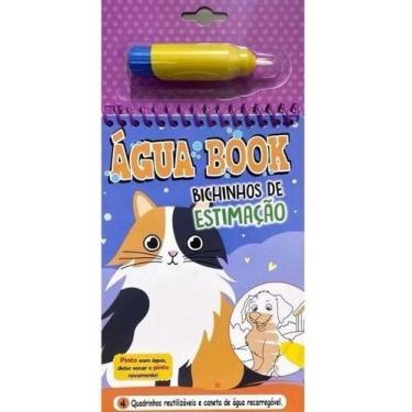 Imagem de Livro para colorir infantil água book bichinhos de estimação - PÉ DA L