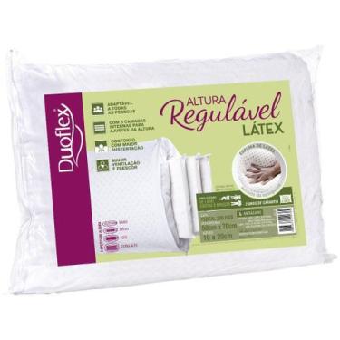 Imagem de Travesseiro Altura Regulavel Latex 50x70x10-20cm Duoflex, 1 unidade