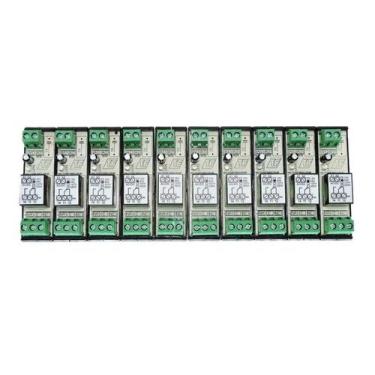 Imagem de Kit 10 interface borne rele simples 127vac 15a mini rele automacao ard