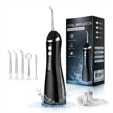 Imagem de Irrigador Bucal Portátil Jato de Água Limpeza Dental - VLPECOM