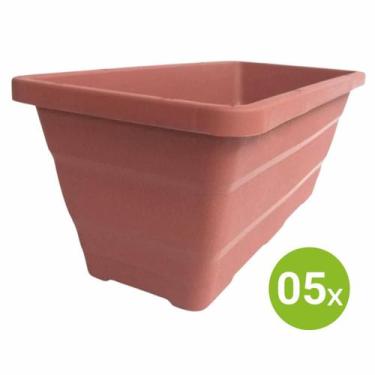 Imagem de 5X Vaso Jardineira Roma (42X20) Cor Cerâmica RIQUEPLÁS