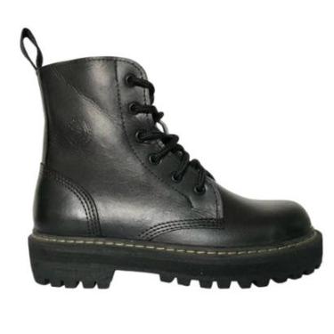 Imagem de Coturno Vilela Boots Feminino Envernizado ou Fosco Plataforma em Couro-Feminino