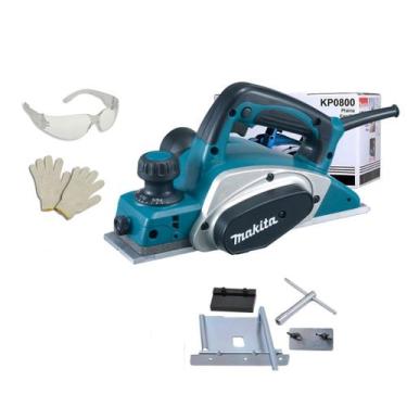Imagem de Plaina Elétrica Makita 620W, 82mm, 17mil RPM com E.P.I Profissional  K