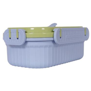 Imagem de Marmita Térmica Lunch Box Com 3 Divisórias + 1 Colher - Tesla Store, A