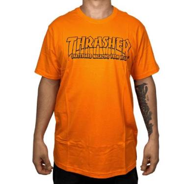 Imagem de Camiseta Thrasher Skate Mag From Hell Laranja, Laranja, G