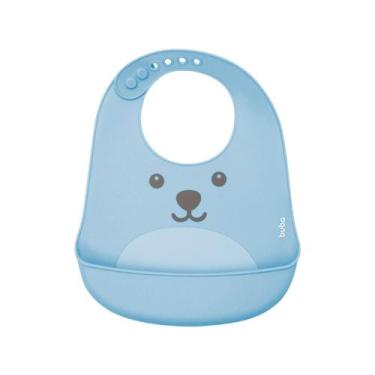 Imagem de Babador de Silicone Impermeável Buba Gumy, Azul