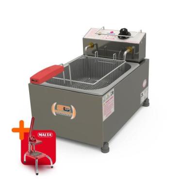 Imagem de Fritador Óleo 1 Cuba 1 Cesto 3300W Elétrico 5L PR-10E 220V Progás e Co