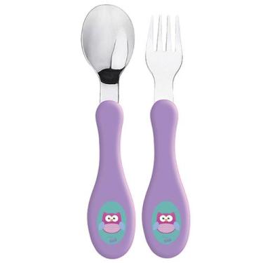 Imagem de Conjunto de Talheres Infantil Menina - ZEIN, Lilas
