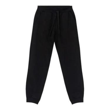 Imagem de Calça Jogger Básica Infantil Menino de Moletinho - Brandili, Preto, 1