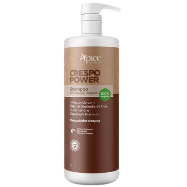 Imagem de Shampoo Crespo Power Apice Hidratação Cabelo Maciez Profissional Limpe