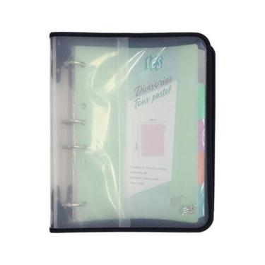 Imagem de Fichário 4 Argolas com Zíper Universal B5 Cristal YES Bloco 96 Folhas 