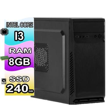 Imagem de Computador cpu Intel Core i3 8GB ssd 240GB excelente desempenho, 3220 