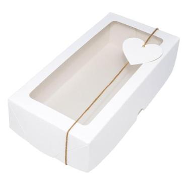 Imagem de Caixa de Presente Cosmeticos Doce visor 22x10x4 Branca 80 U - Salvo Em
